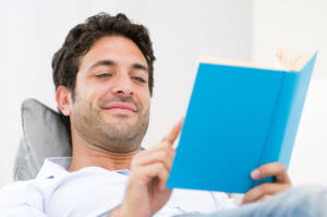 Man who knows 4 reasons to read during recovery
