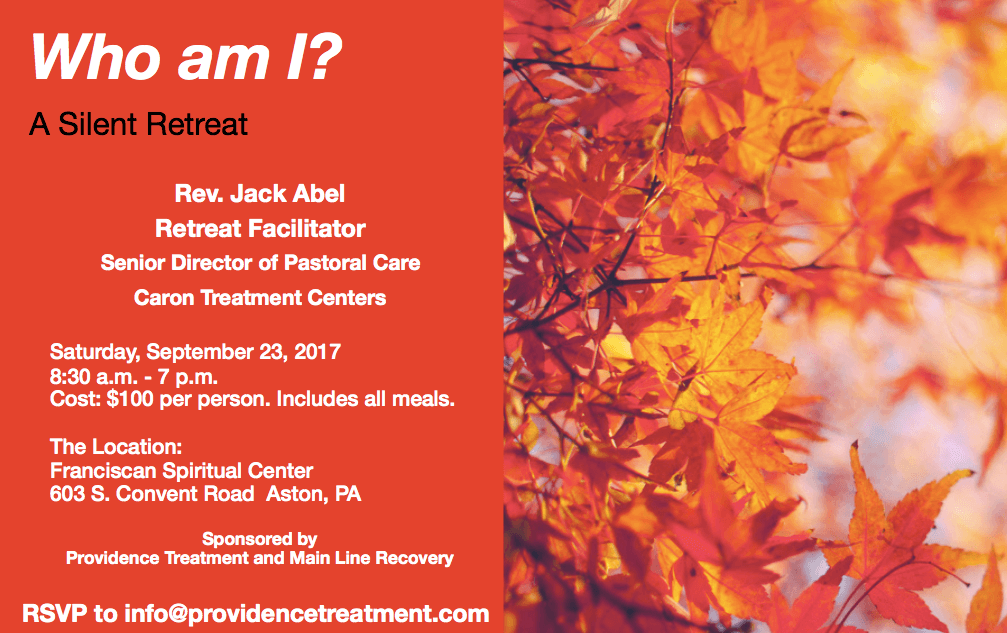 a flier for the fall retreat by Providence Treatment